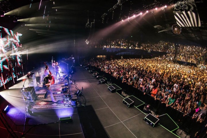 a group of people on a stage